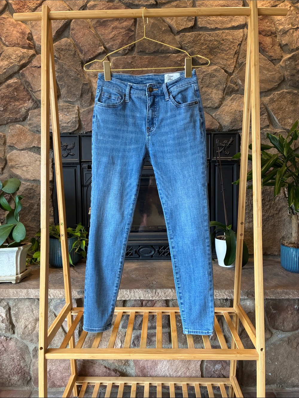Cosmic Blue Love Arielle Skinny Jean